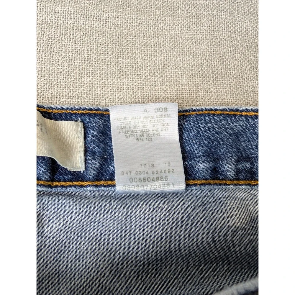 Levis 550 Relaxed Fit Jeans Mens 34x32 Medium Wash Blue Tapered Leg Paint Stains - Picture 4 of 15